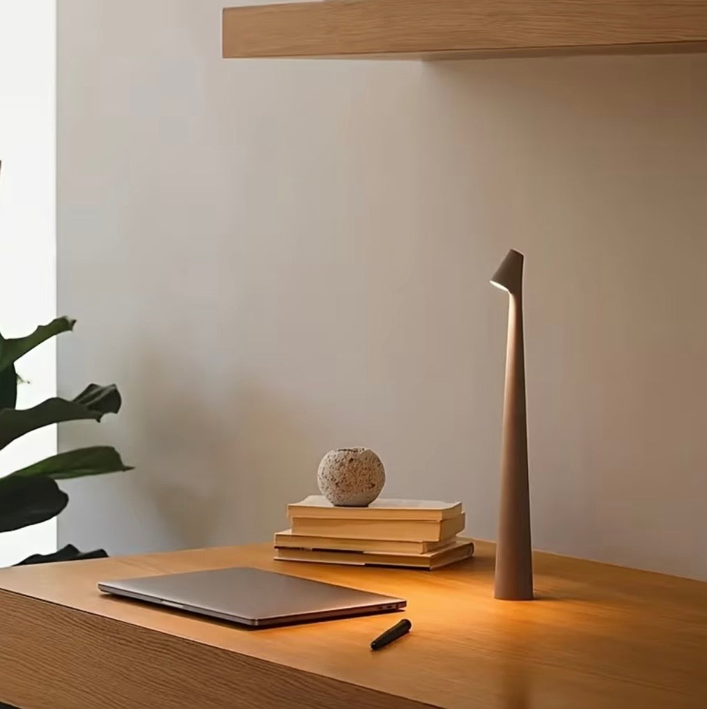 Nordic Cordless Table Lamp- Rechargeable LED with 3-level dimming